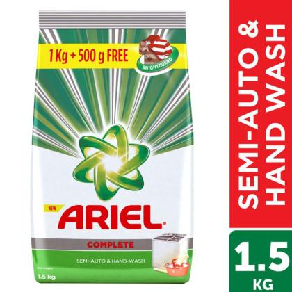Ariel Complete Detergent Powder 1 kg (Get Extra 500 g Free)